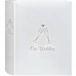 Pioneer Photo Albums Wedding Book Bound Album (Champagne Glasses)