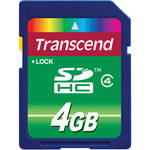 Transcend 4GB SDHC Memory Card Class 4