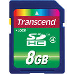 Transcend 8GB SDHC Memory Card Class 4