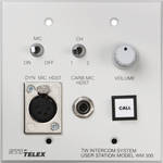 Telex WM-300L Wall Mount User Station w/ an A4F Headset Connector
