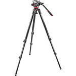 Manfrotto MVH502A Head, 535 CF Tripod With Bag