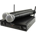 Pyle Pro PDWM2400 2-Channel UHF Wireless Microphone