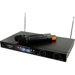 Pyle Pro PDWM2450 2-Channel VHF Wireless Microphone