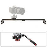 Cinevate Inc 26" Atlas FLT DSLR Slider & Manfrotto 502HD Head/Base 3/8"-16 Kit
