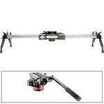 Cinevate Inc 48" Atlas 200 Slider & Manfrotto 502HD Head w/ Flat Base Kit