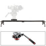 Cinevate Inc 35" Atlas 10 W/ Legs & Manfrotto 502HD Head/Base 3/8"-16 Kit