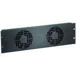 Raxxess QUIET FAN PNL/3U/2-FANS/120 CFM/BLK AN