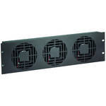 Raxxess FAN PANEL/ 3U/3-FANS/300 CFM/BLK ANOD