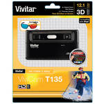 Vivitar ViviCam T135 3D Digital Camera (Black)