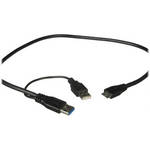 LaCie USB 3.0-Y Cable - Micro B to 2 x USB A