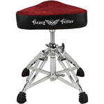 ddrum Heavy Hitter Red Velvet Motorcycle 4-Leg Throne