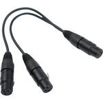 Remote Audio Y Cable (1 Female XLR to 2 Female XLR) - 8"