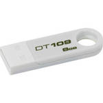 Kingston Data Traveler 109 USB Flash Drive (8GB, White)