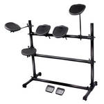 Pyle Pro Electronic Drum Set With Five Pads and Control Pedals