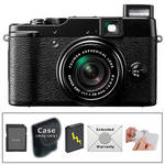 Fujifilm X10 Digital Camera with Deluxe Accessory Kit (Black) 