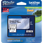 Brother TZe161 1.4" Black Print On Clear Laminated Tape (26.2'/8.0 m)
