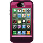 Otter Box iPhone 4 / 4S Defender Series Case (Peony Pink / Deep Plum Slip Cover)