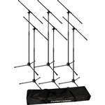 Ultimate Support JamStands JS-MCFB6PK 6-Pack Tripod Mic Stand Bundle