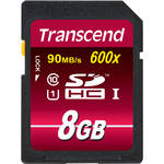 Transcend 8GB SDHC Memory Card Class 10 UHS-I