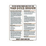 F295 Historic Process Laminated Reference Card for Van Dyke