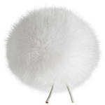Bubblebee Industries Windbubble Miniature Imitation Fur Windscreen (White)
