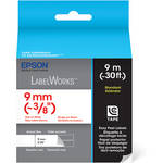 Epson Red On White 3/8" Standard Tape (30')