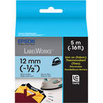 Epson Black On Blue 1/2" Iron-On Tape (16.4')