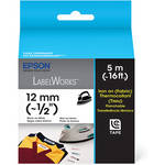 Epson Black On White 1/2" Iron-On Tape(16.4')