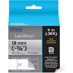 Epson Black On Clear 3/4" Clear Tape (30')