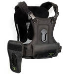Cotton Carrier Camera Vest for All Camera Types with Side Holster (Black)