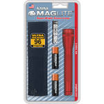 Maglite Mini Maglite 2-Cell AA Flashlight with Holster (Red)