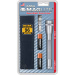 Maglite Mini Maglite 2-Cell AA Flashlight with Holster (Grey)