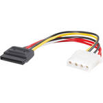 C2G 6" (0.15 m) 15-Pin Serial ATA Female to LP4 Female Power Cable