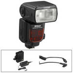 Nikon SB-910 AF Speedlight with Impact Mini LiteTrek (LT) Battery Pack and Bolt BO-CKE Flash Cable Kit