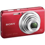 Sony Cyber-shot DSC-W650 16.1MP Digital Camera, 5x Optical Zoom - Red - Refurbished