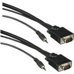 C2G 25' HD15 UXGA + 3.5mm Stereo Audio M/M Monitor Cable