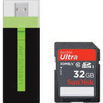 AirStash 16GB AO2 Wireless Flash Drive & 32GB Memory Card