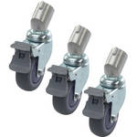 Kupo 80 mm Brake Caster 22mm Round (Set 3)