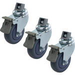 Kupo 100 mm Brake Caster M10 Threaded (Set 3)