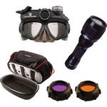 Liquid Image Wide Angle Scuba Series HD1080P Camera Mask with Accessory Kit
