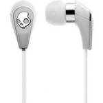 Skullcandy 2011 50/50 In-Ear Stereo Headphones with Mic and Remote (White/Chrome)