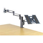 Kensington Column Mount Notebook-Monitor Dual Arm with SmartFit System (Gray)