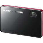 Sony Cyber-Shot DSC-TX200V 18.2MP Waterproof Digital Camera, 5x Optical Zoom, 3.3" OLED - Red