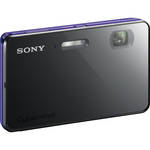 Sony Cyber-Shot DSC-TX200V 18.2MP Waterproof Digital Camera, 5x Optical Zoom, 3.3" OLED - Violet