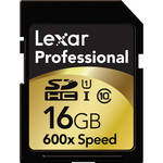 Lexar 16GB SDHC Memory Card Professional Class 10 600x UHS-I