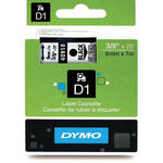 Dymo Standard D1 Labels (Black Print, Clear Tape - 3/8" x 23')