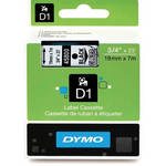 Dymo Standard D1 Labels (Black Print, Clear Tape - 3/4" x 23')