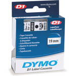 Dymo Standard D1 Labels (Black Print, White Tape - 3/4" x 23')