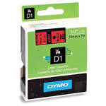 Dymo Standard D1 Labels (Black Print, Red Tape - 3/4" x 23')