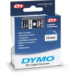 Dymo Standard D1 Tape (White on Black, 3/4" x 23')